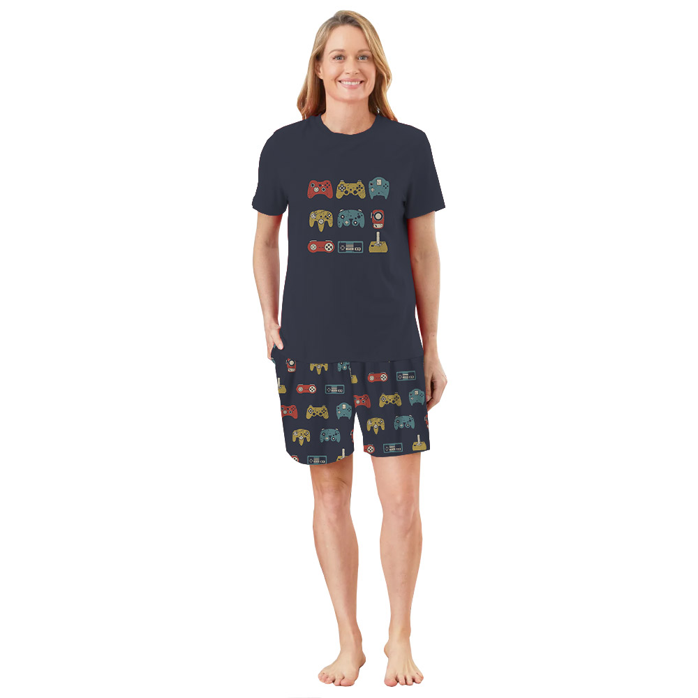 Funny Gift For Gamer Video Gaming Controllers Pajamas