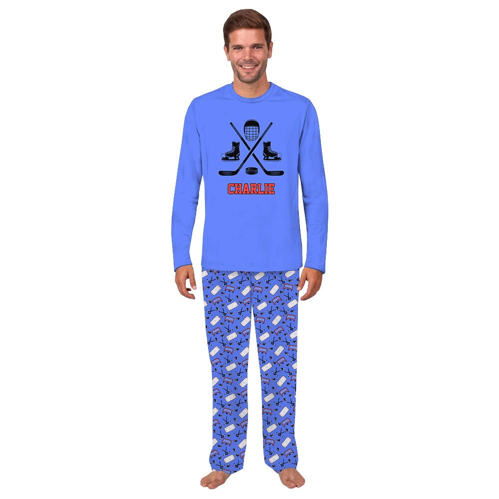 Design Your Hockey Family Pajamas With Name Design Your Hockey Family Pajamas With Name