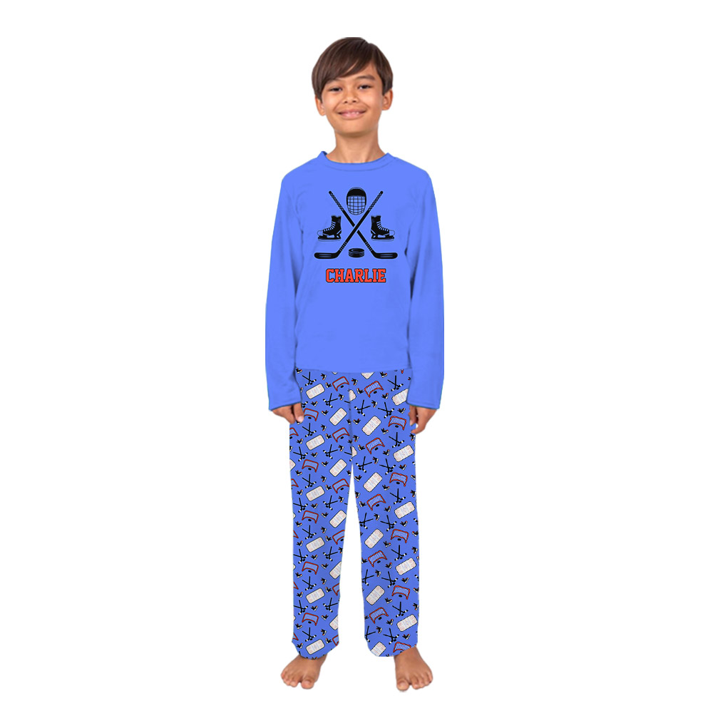 Design Your Hockey Family Pajamas With Name Design Your Hockey Family Pajamas With Name