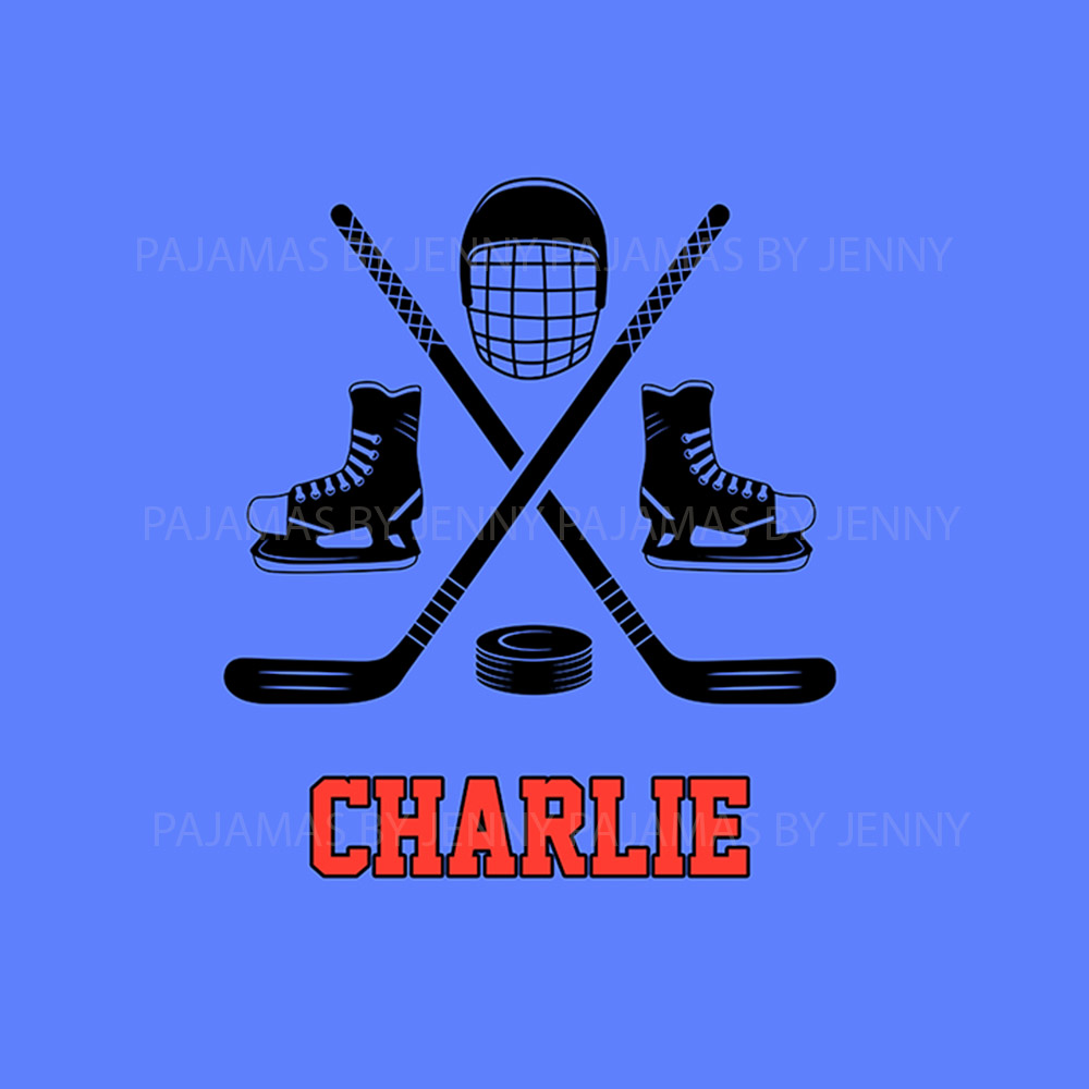 Design Your Hockey Family Pajamas With Name Design Your Hockey Family Pajamas With Name
