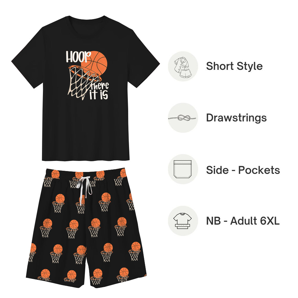 Matching Basketball Pajamas T-shirts And Shorts Matching Basketball Pajamas T-shirts And Shorts