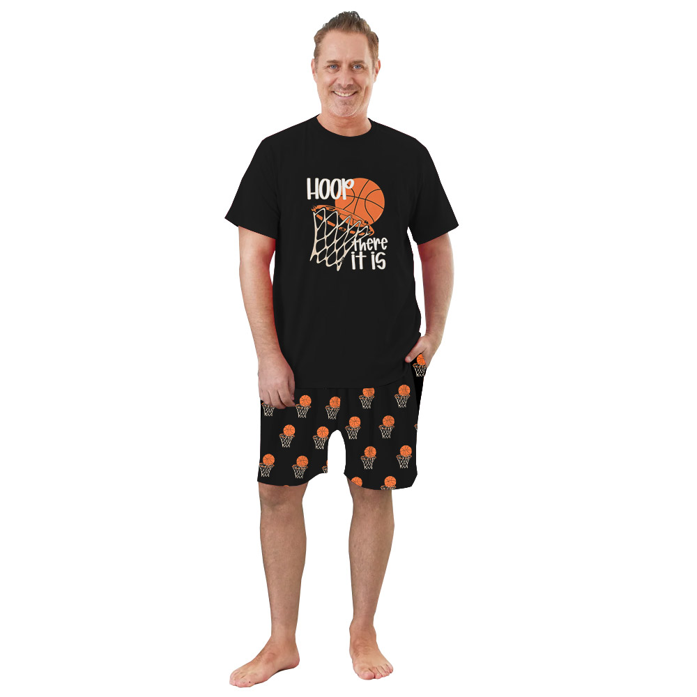 Matching Basketball Pajamas T-shirts And Shorts Matching Basketball Pajamas T-shirts And Shorts