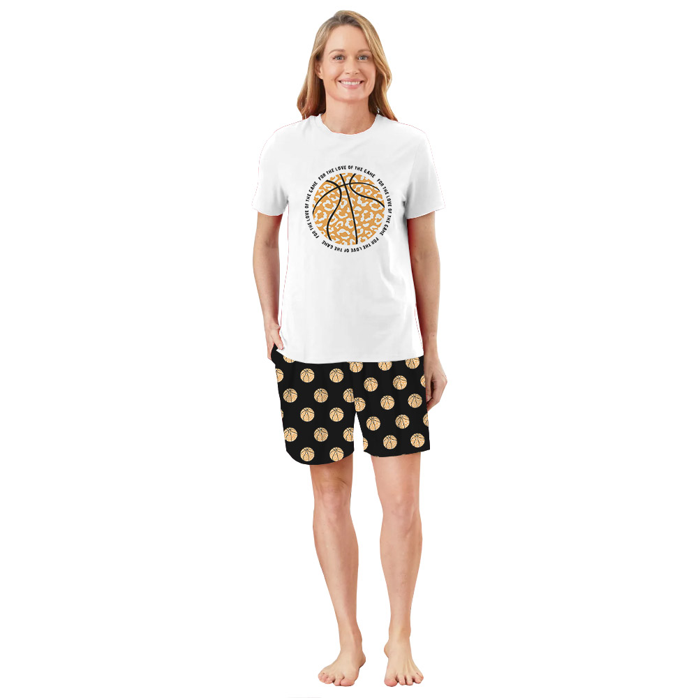 Sporty Basketball Theme Short Pajama Sets In All Sizes Sporty Basketball Theme Short Pajama Sets In All Sizes