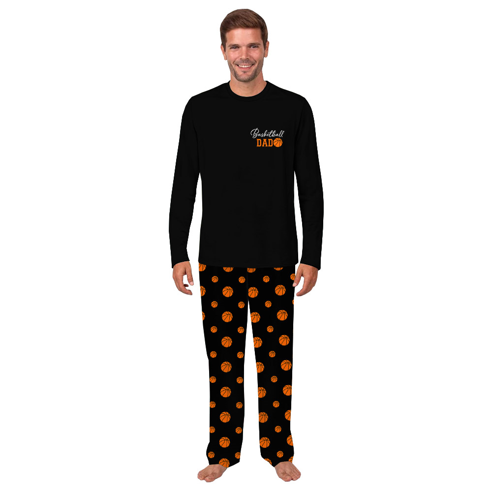 Personalized Matching Basketball PJs Front And Back Personalized Matching Basketball PJs Front And Back