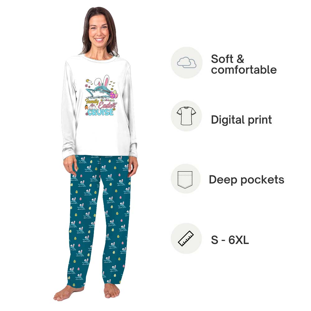 Funny Easter Cruise Owner And Dog Pajamas