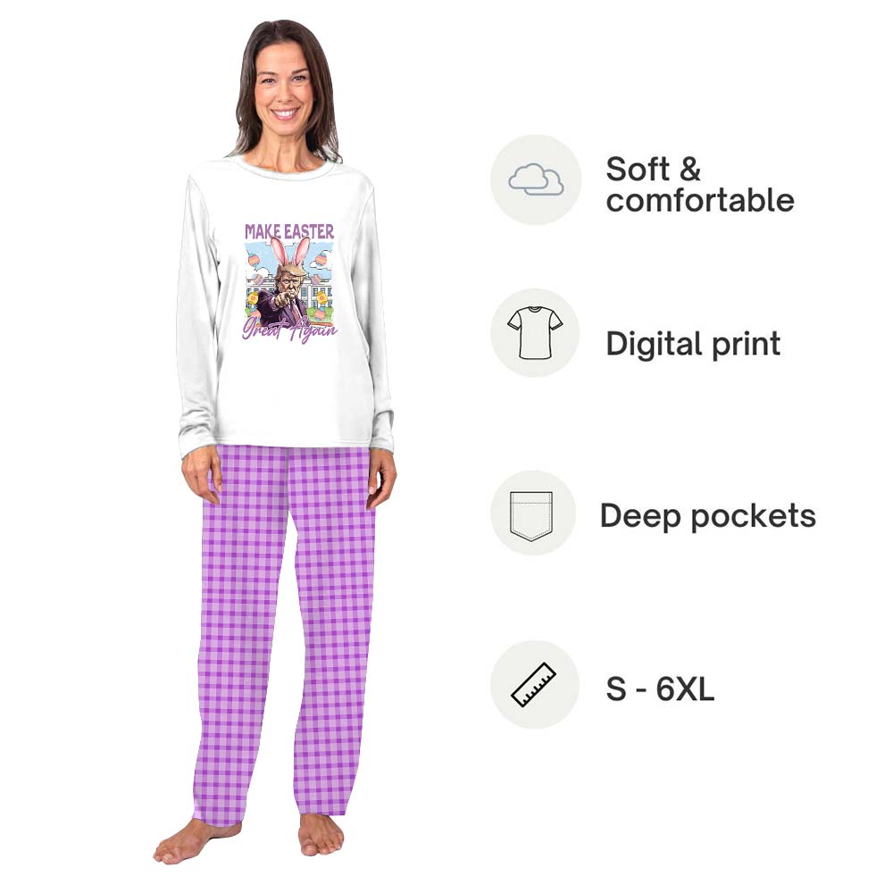 Funny Make Easter Great Again Owner And Dog Pajamas