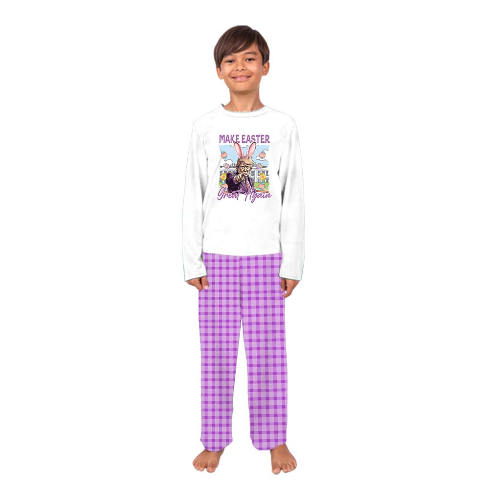 Funny Make Easter Great Again Owner And Dog Pajamas
