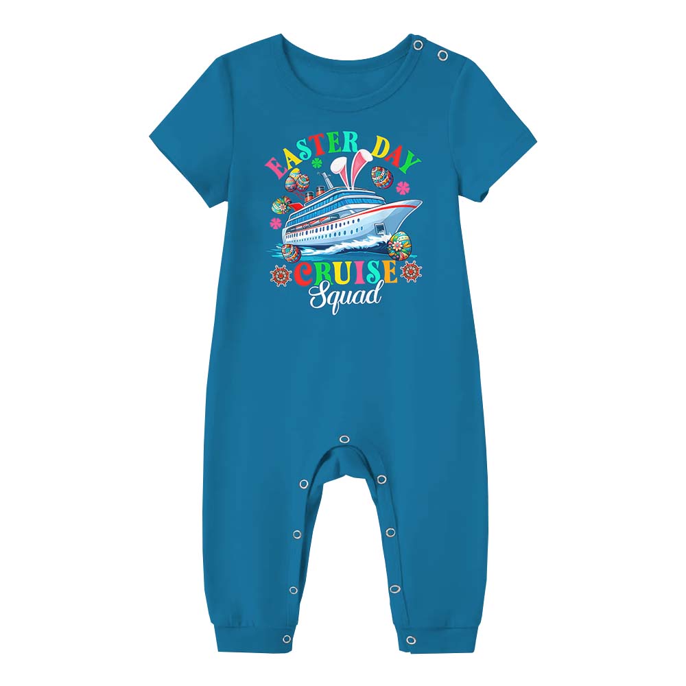 Cruise Squad Easter Easter Pajamas Short Sets Cruise Squad Easter Easter Pajamas Short Sets