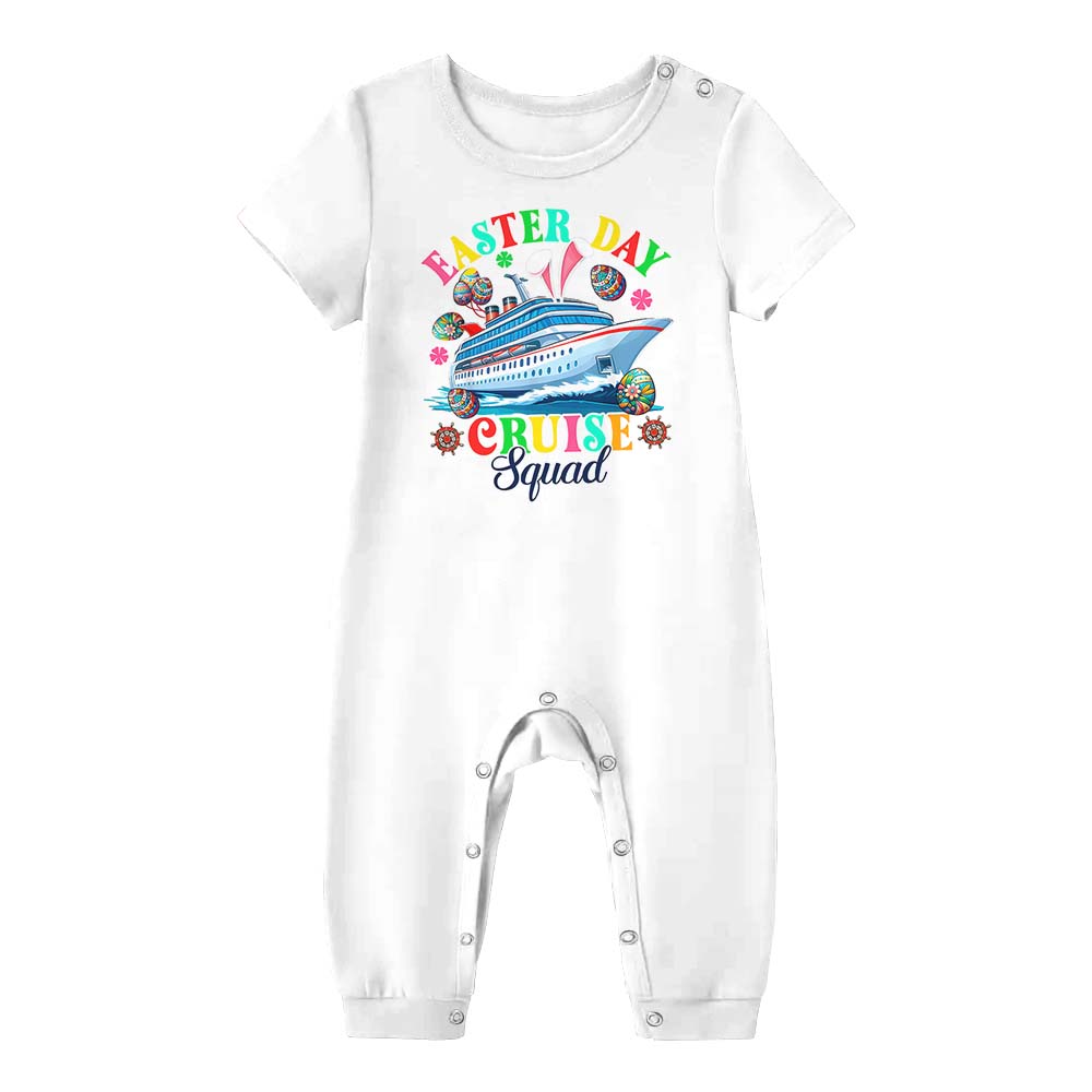 Lovely Cruise Squad Easter Pajamas For Adults Short Sleeves Lovely Cruise Squad Easter Pajamas For Adults Short Sleeves