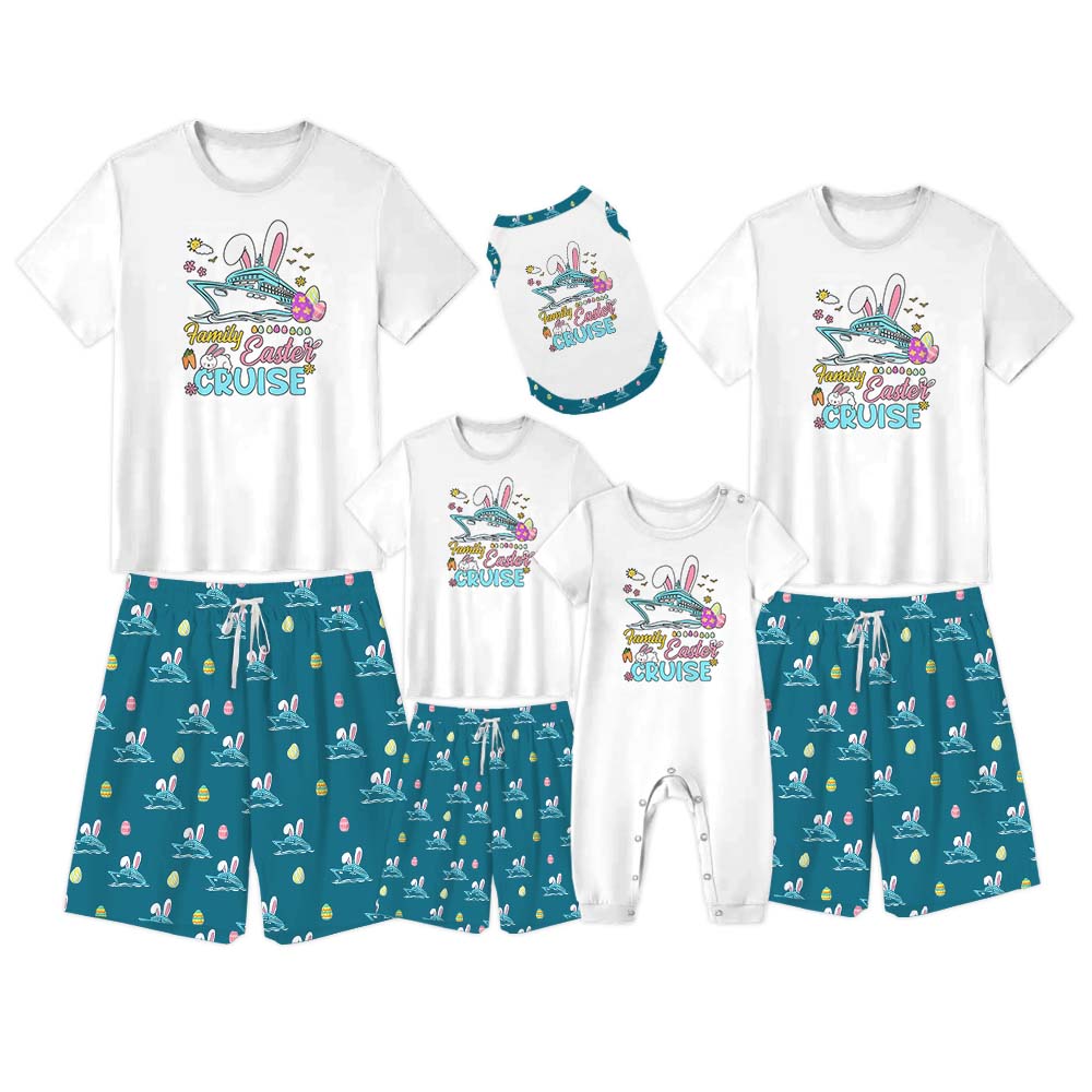 Easter Trip Pajamas For Adults Short Sleeves Easter Trip Pajamas For Adults Short Sleeves