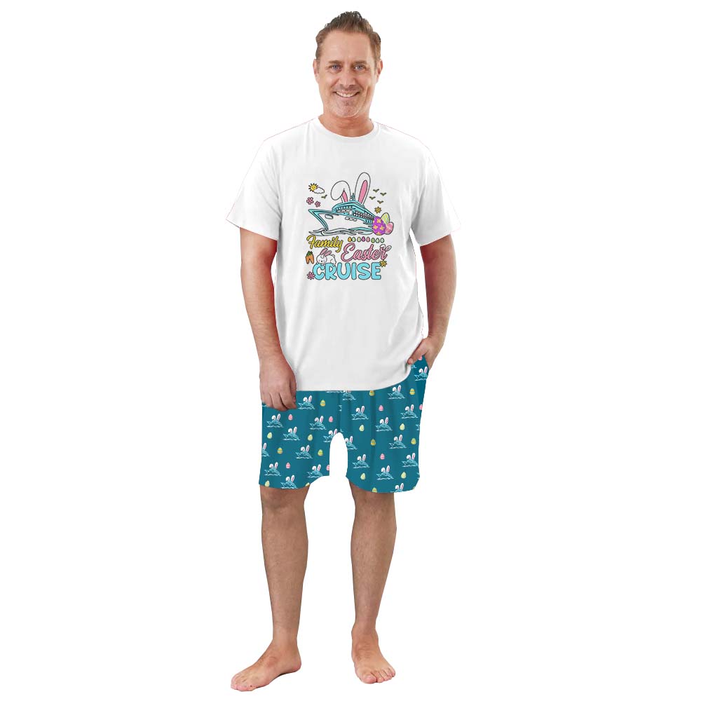Easter Trip Pajamas For Adults Short Sleeves Easter Trip Pajamas For Adults Short Sleeves