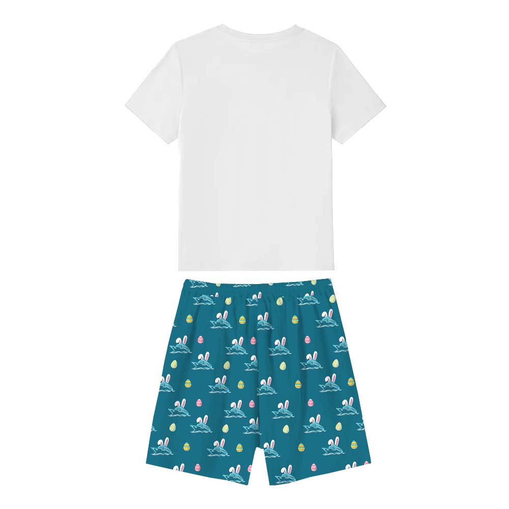 Easter Trip Pajamas For Adults Short Sleeves Easter Trip Pajamas For Adults Short Sleeves