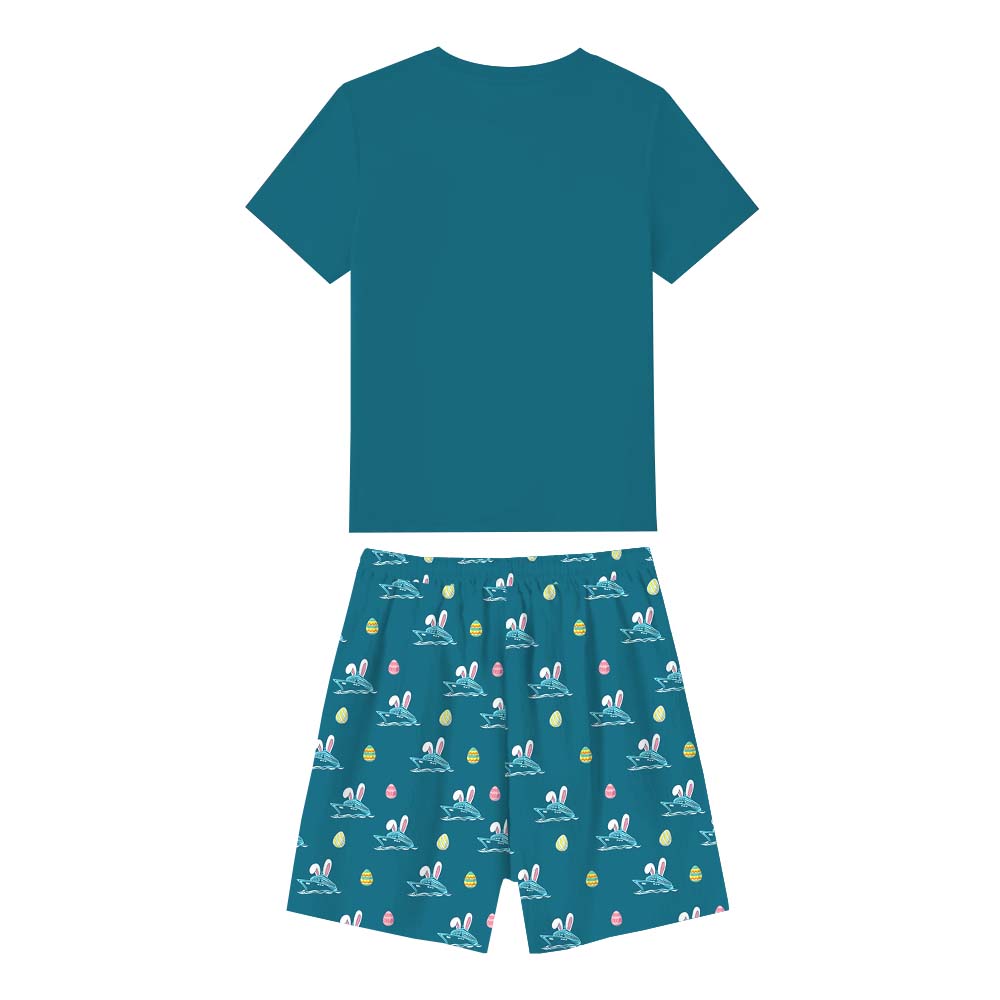 Easter Cruise Squad Matching Family Pajamas With Dogs Short Sleeves Easter Cruise Squad Matching Family Pajamas With Dogs Short Sleeves