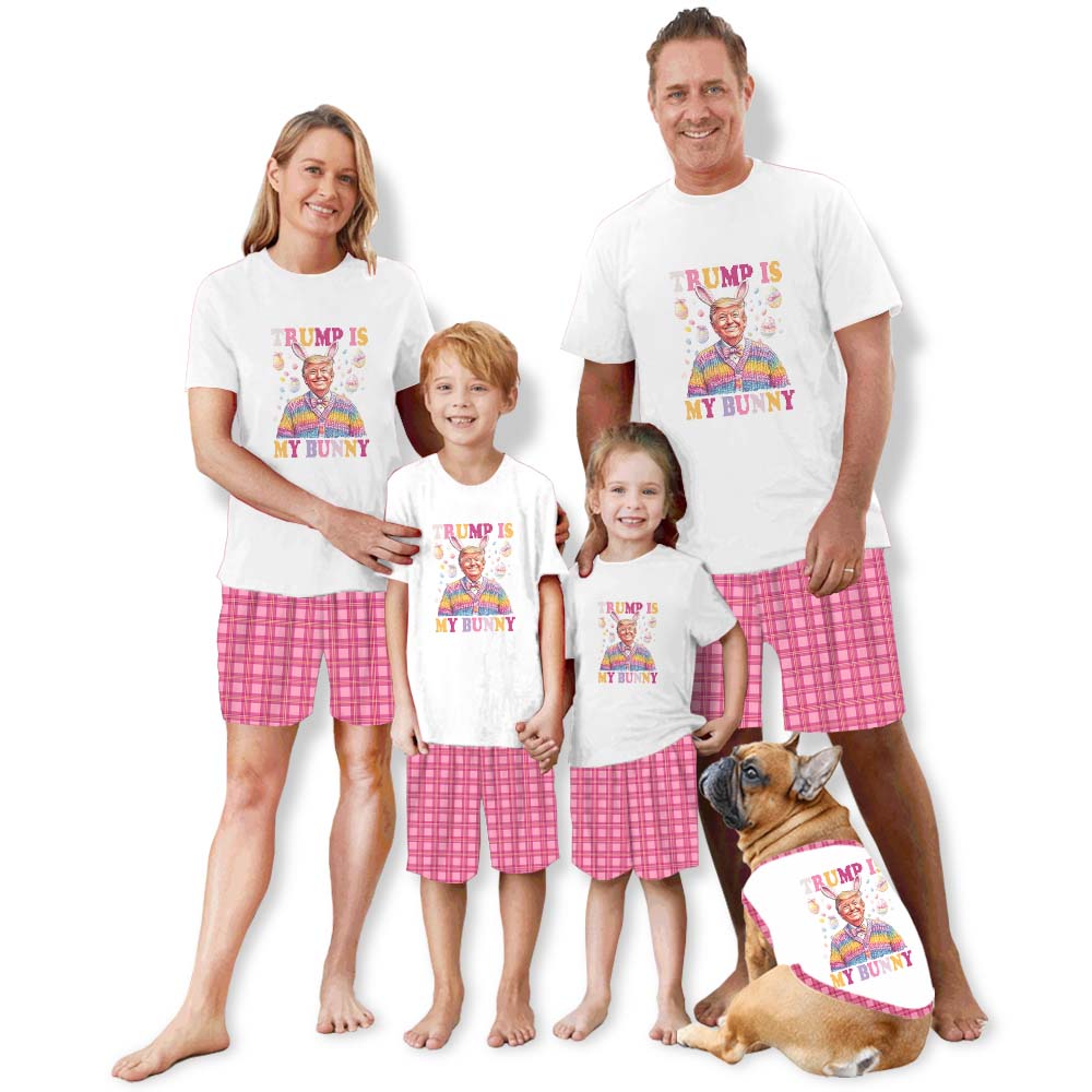 Hilarious Trump Is My Bunny Pajamas For Adults Short Sleeves Hilarious Trump Is My Bunny Pajamas For Adults Short Sleeves