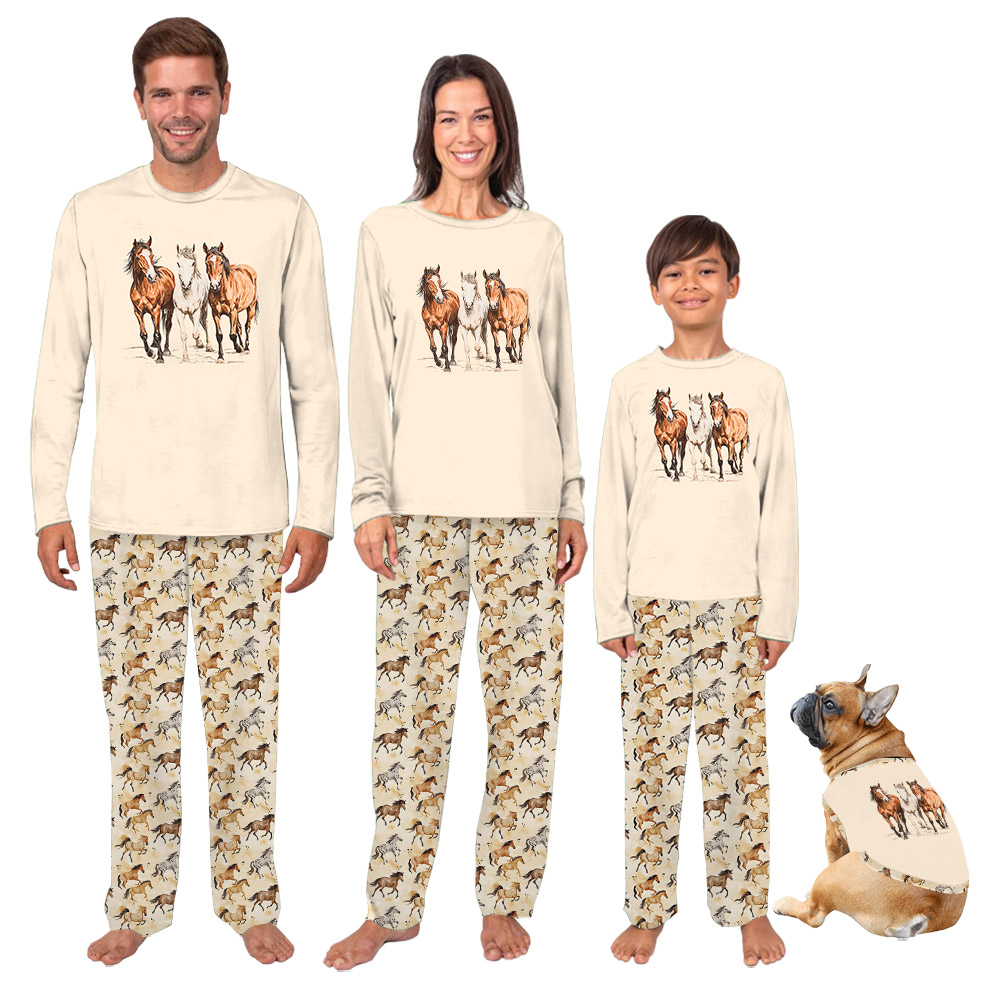 Unique Pajamas Sets With Horses On Them
