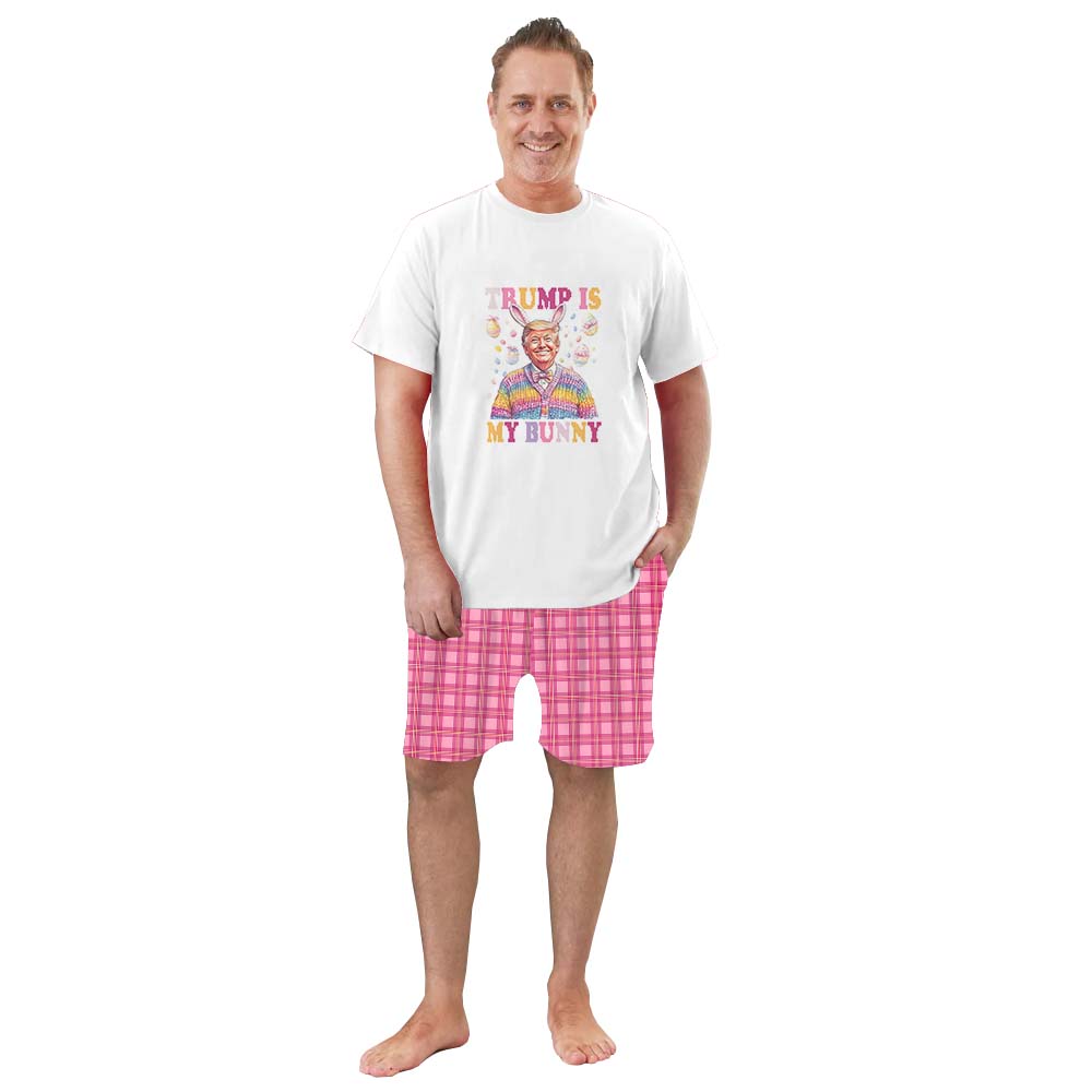 Hilarious Trump Is My Bunny Pajamas For Adults Short Sleeves Hilarious Trump Is My Bunny Pajamas For Adults Short Sleeves