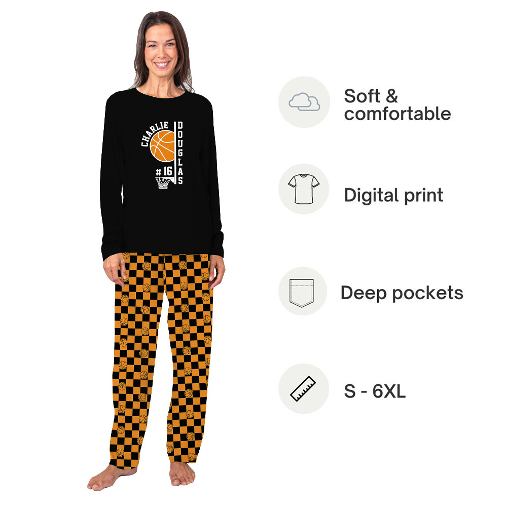 Custom Your Basketball Pajamas With Name And Number