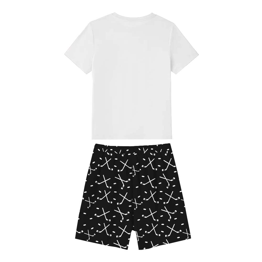 Customized Hockey Pajamas Tshirts And Shorts Customized Hockey Pajamas Tshirts And Shorts