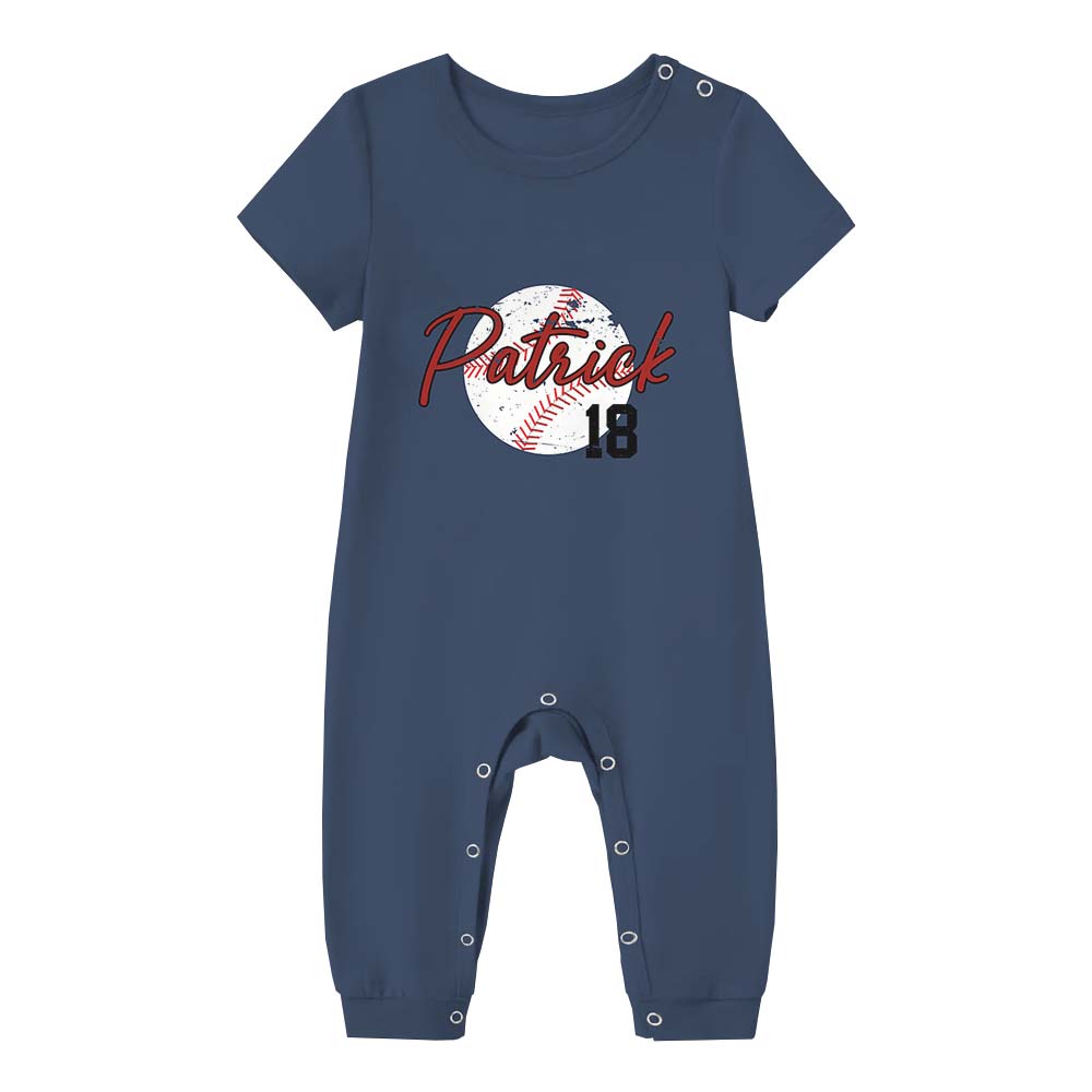 Baseball Team With Name Pajamas For Adults Short Sleeves Baseball Team With Name Pajamas For Adults Short Sleeves