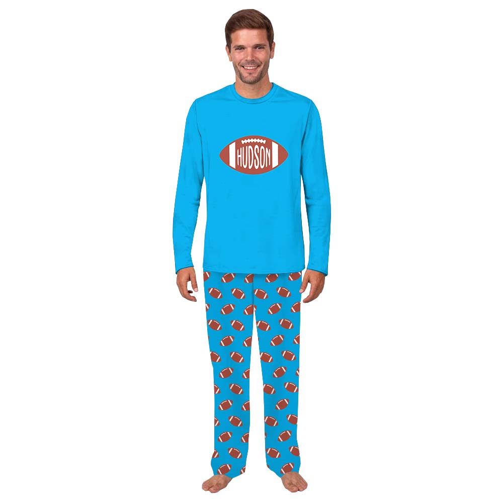 Personalized Football Themed Sport Pajamas For Family And Dog