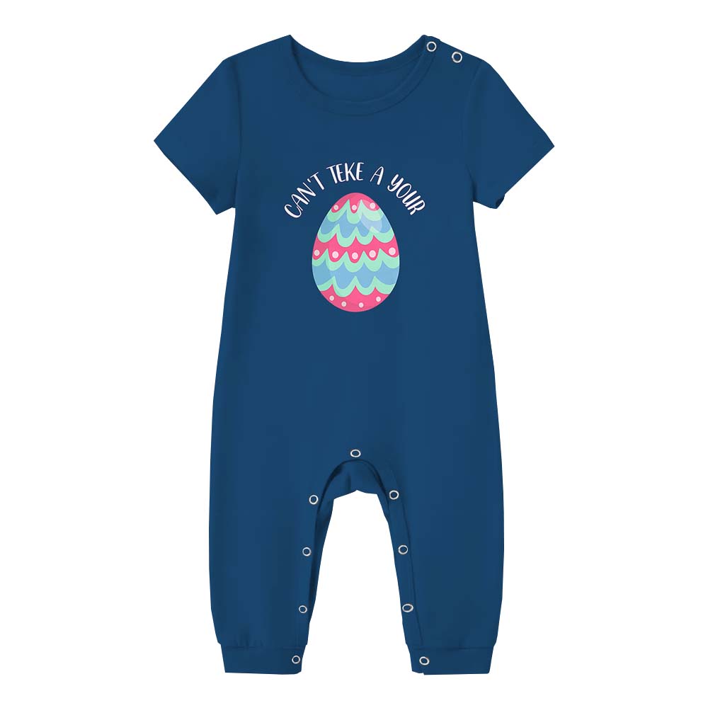 Funny Easter Matching Eggs Pajama Short Set Funny Easter Matching Eggs Pajama Short Set