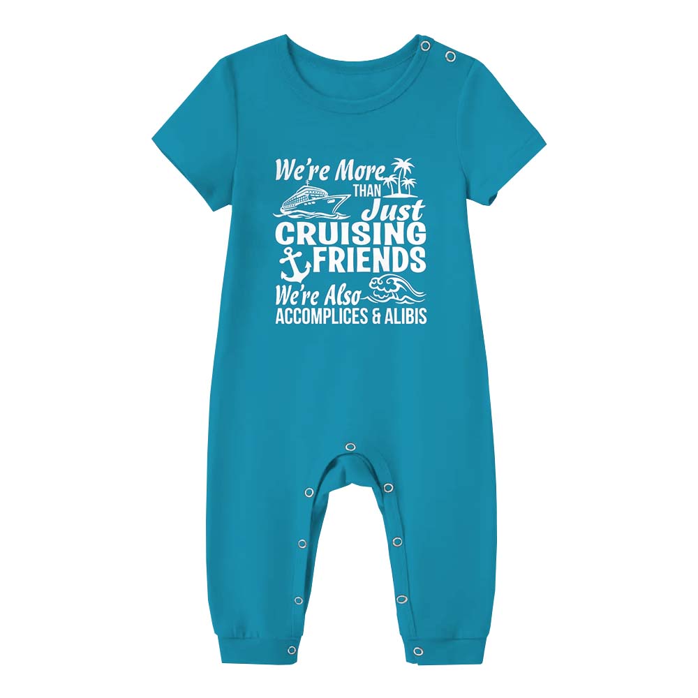 Cruising Friends Family Matching Pajamas Short Sleeves Cruising Friends Family Matching Pajamas Short Sleeves