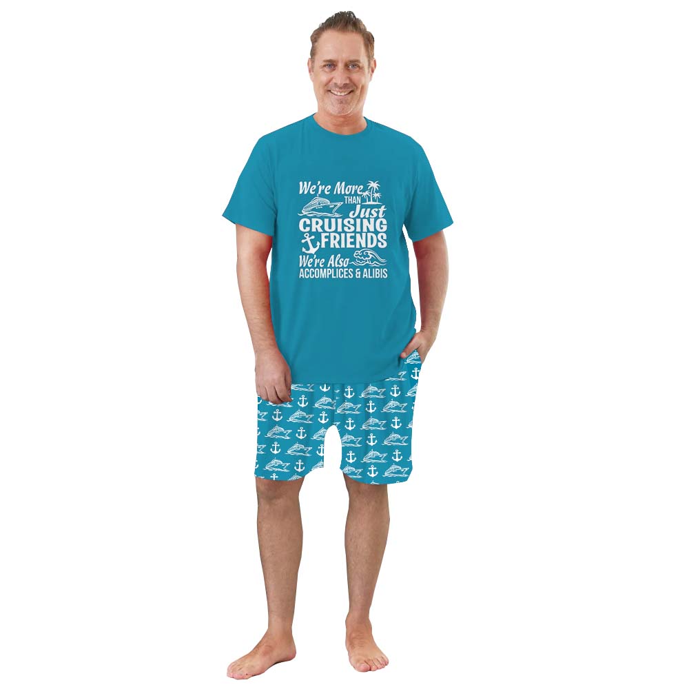 Cute Cruising Friends Pajamas For Family Short Sleeves Cute Cruising Friends Pajamas For Family Short Sleeves