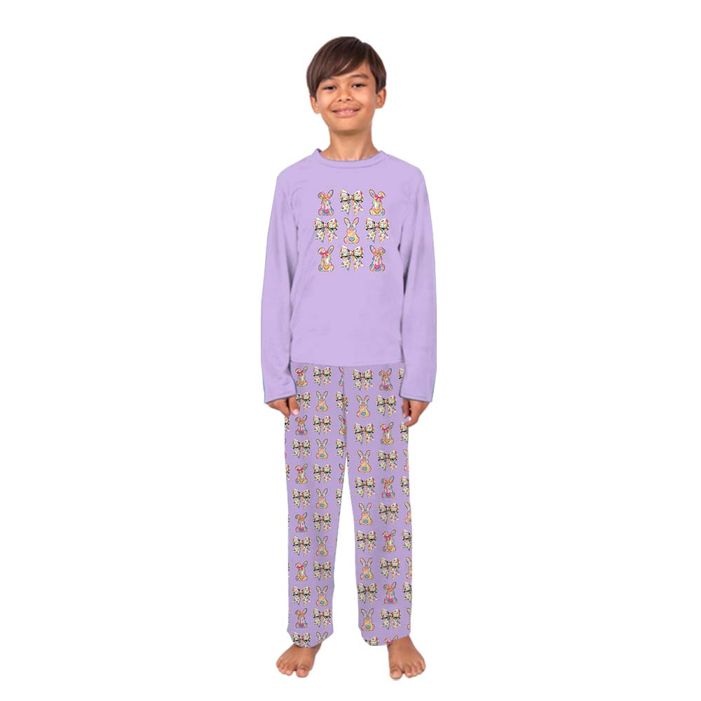 Bunny Brushstroke Easter Pajamas For Adults Bunny Brushstroke Easter Pajamas For Adults