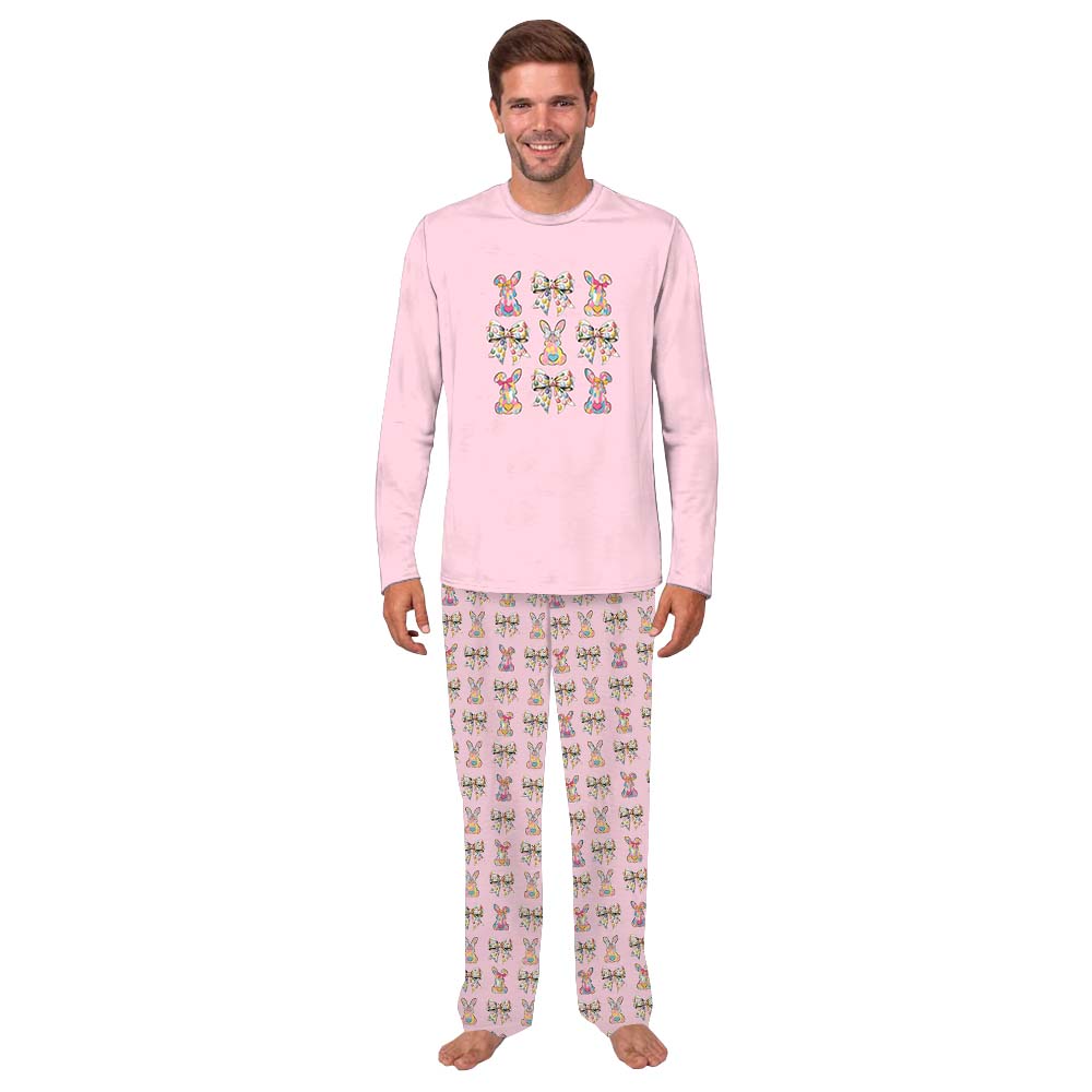 Coquette Easter Bow Pajamas For Adults and Kids Coquette Easter Bow Pajamas For Adults and Kids