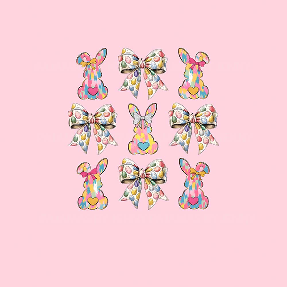 Coquette Easter Bow Pajamas For Adults and Kids Coquette Easter Bow Pajamas For Adults and Kids