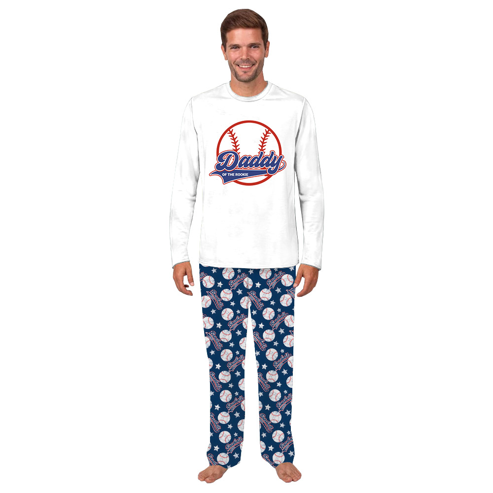 Cute Customizable Baseball Pajama Sets For Sport Lovers