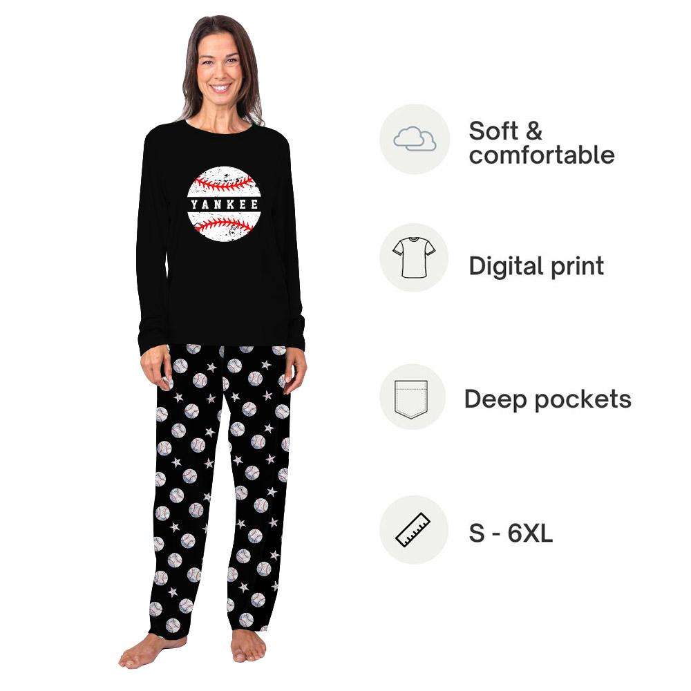 Custom Baseball Pajamas With Your Team Name Custom Baseball Pajamas With Your Team Name