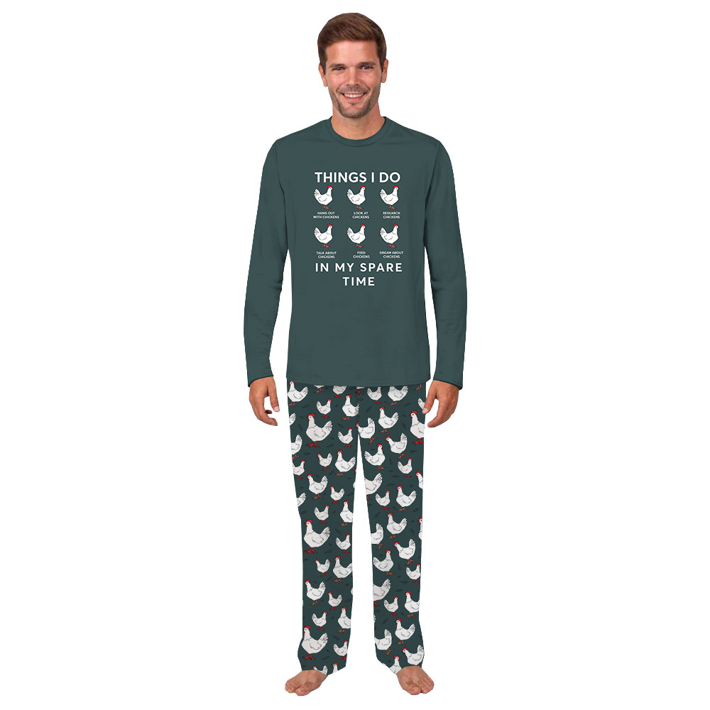 Cute Chicken Theme Pajamas For Women And Men