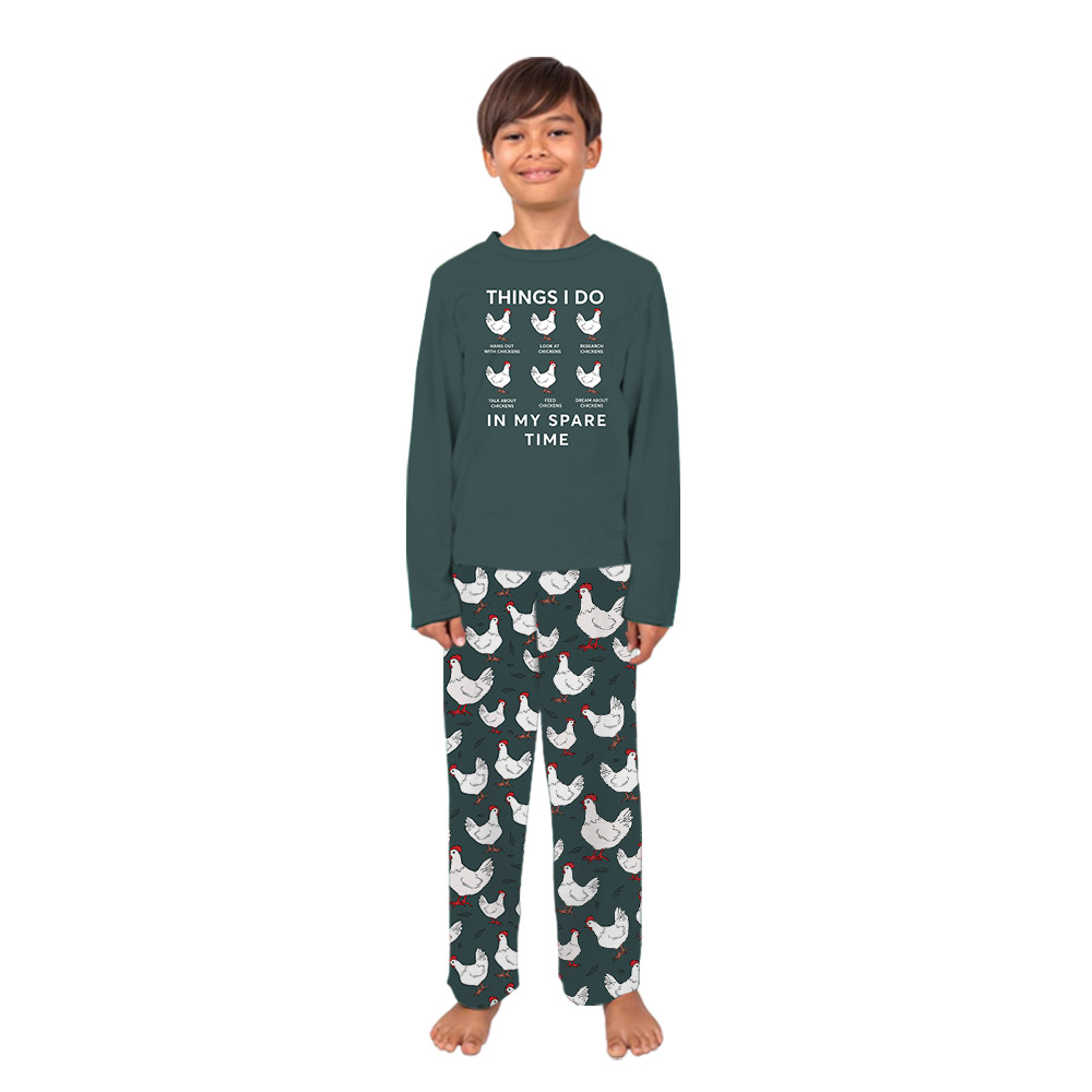 Cute Chicken Theme Pajamas For Women And Men