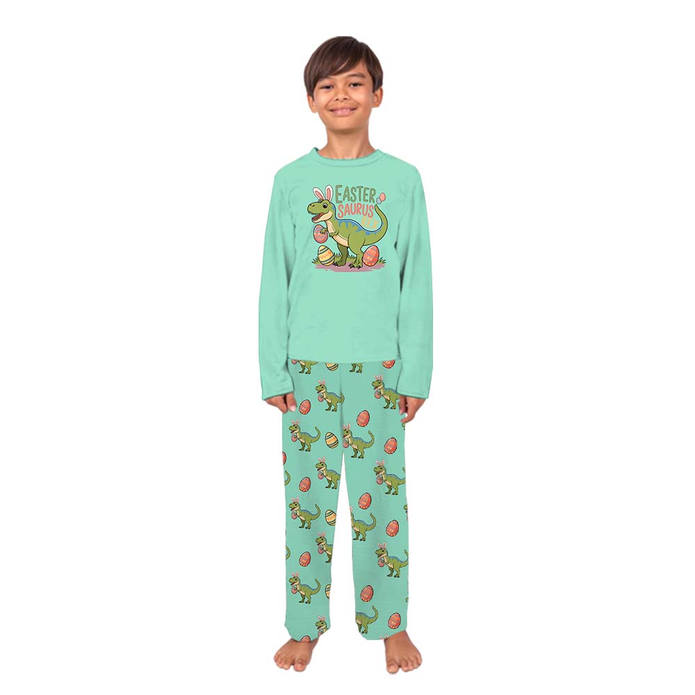 Cute Dinosaur Easter Matching Easter Pajamas Cute Dinosaur Easter Matching Easter Pajamas