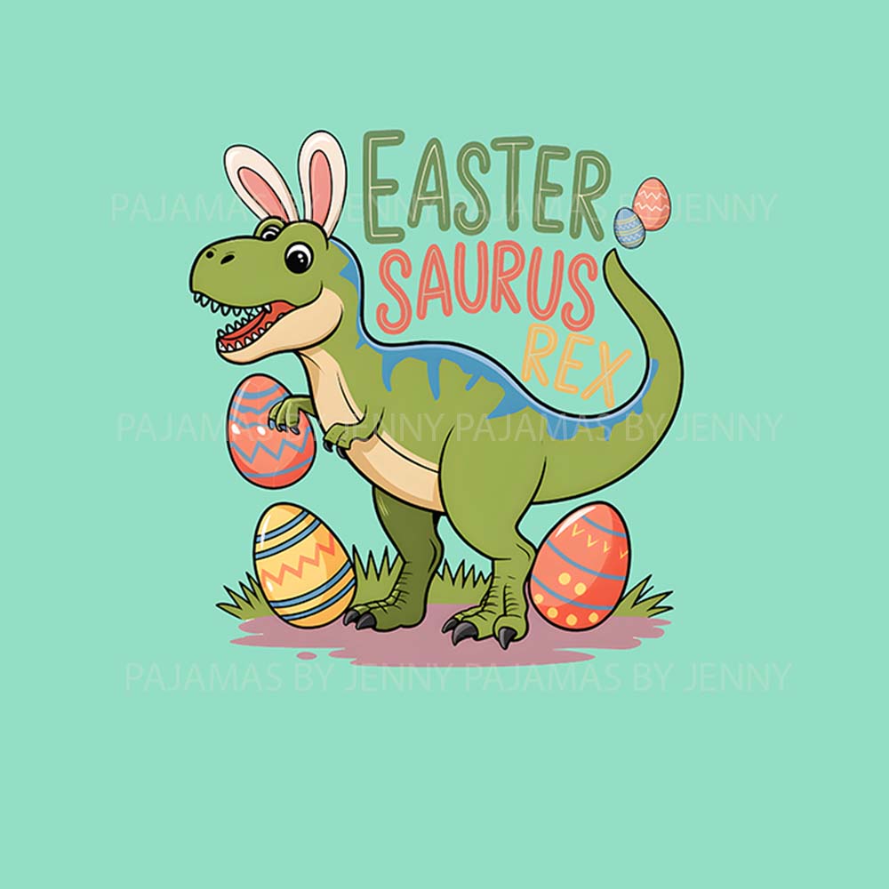 Cute Dinosaur Easter Matching Easter Pajamas Cute Dinosaur Easter Matching Easter Pajamas