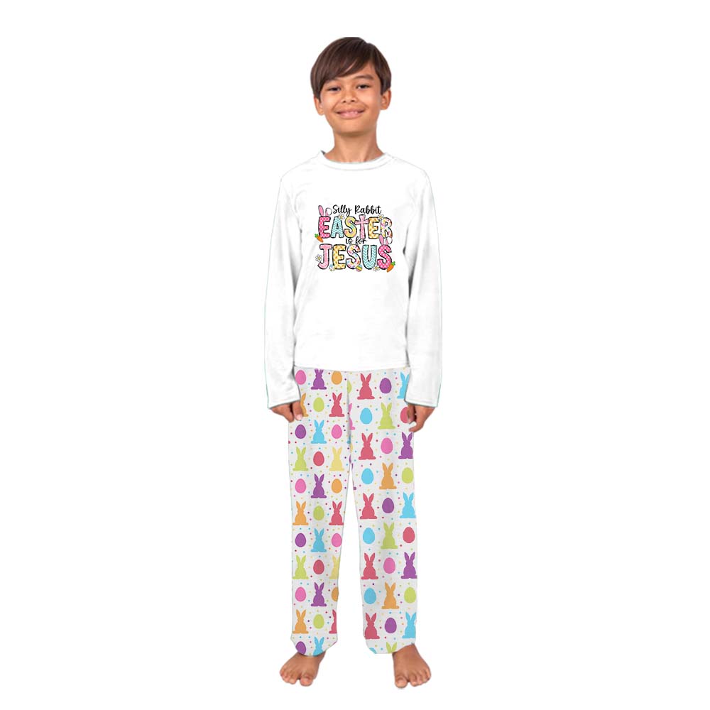 Silly Rabbit Easter Is For Jesus Pajamas For Adults and Kids