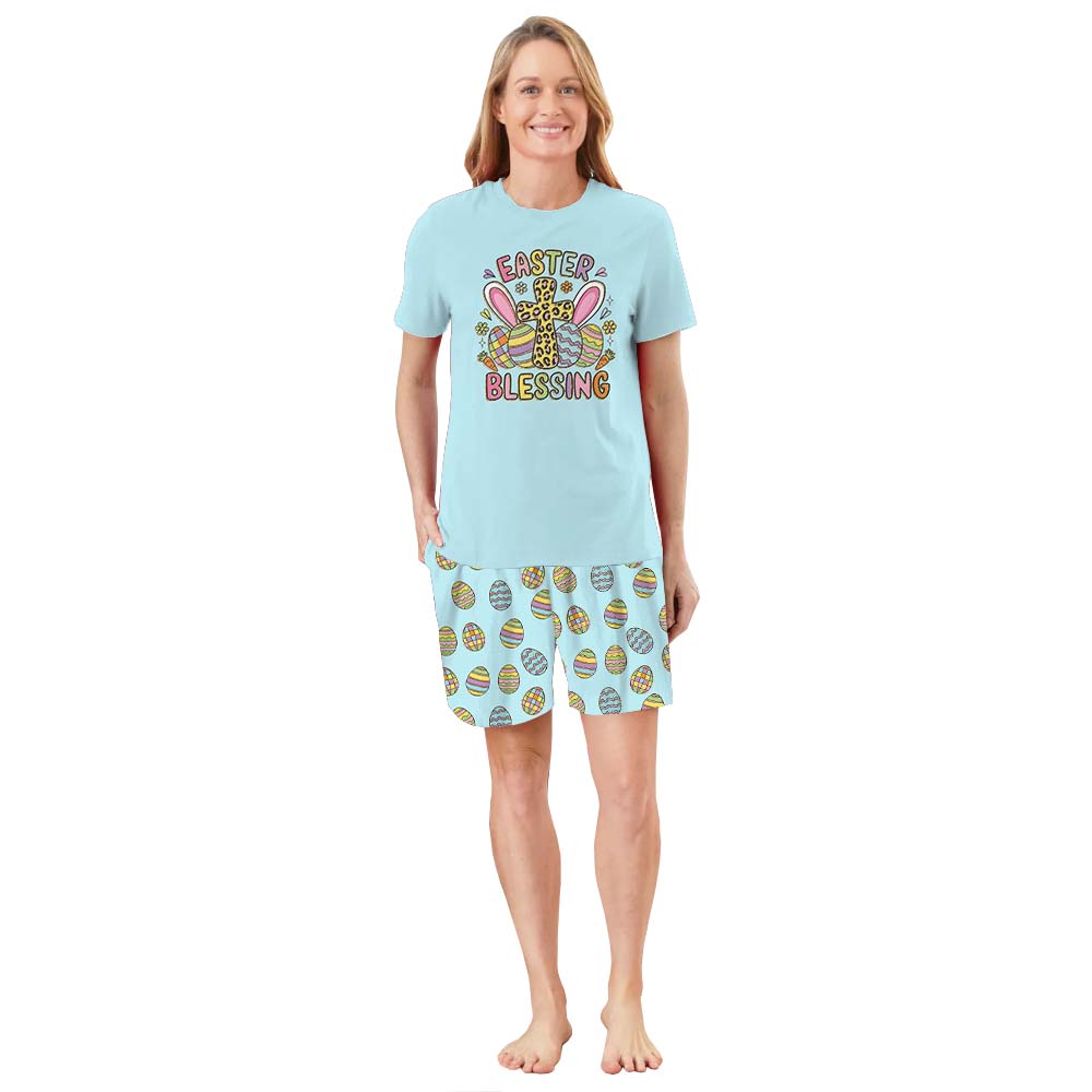 Easter Blessing PJs Tshirts And Shorts Easter Blessing PJs Tshirts And Shorts
