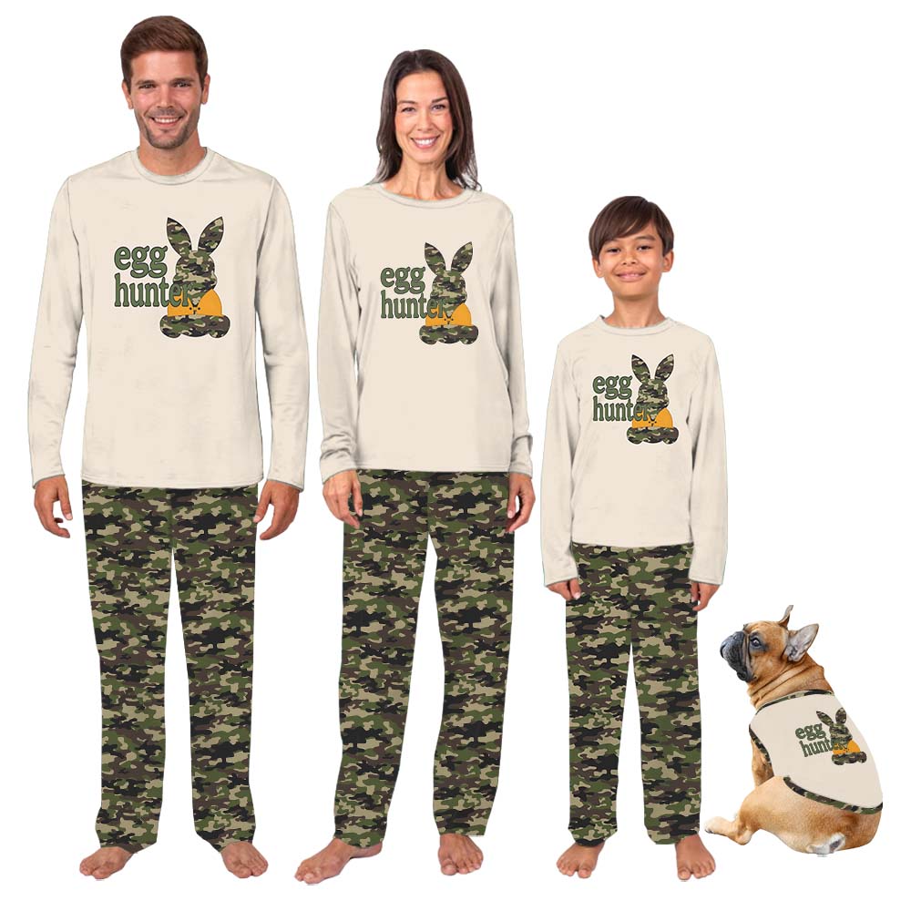 Camo Egg Hunter Easter Bunny Pajamas With Plus Size Camo Egg Hunter Easter Bunny Pajamas With Plus Size
