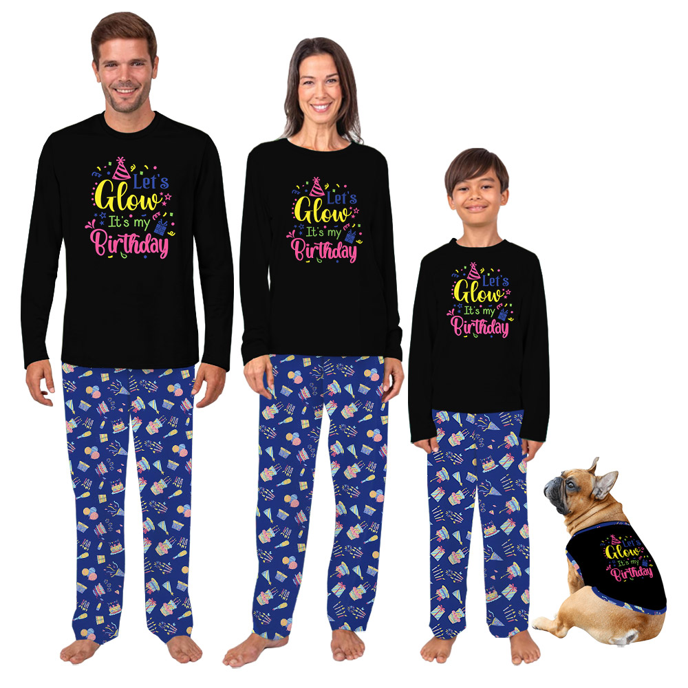 Cute Birthday Pajama Sets Matching Family