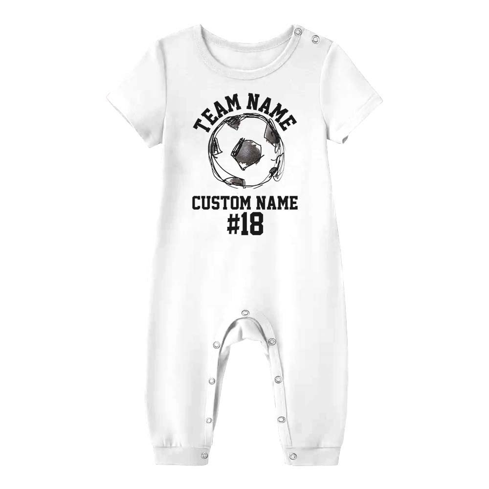 Custom Name Soccer Sport Pajama Short Set