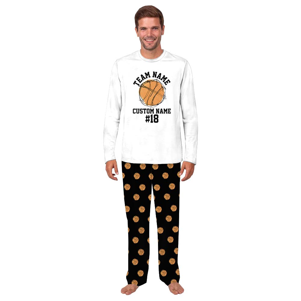 Personalized Basketball Pajamas Tops And Pants With Name Personalized Basketball Pajamas Tops And Pants With Name