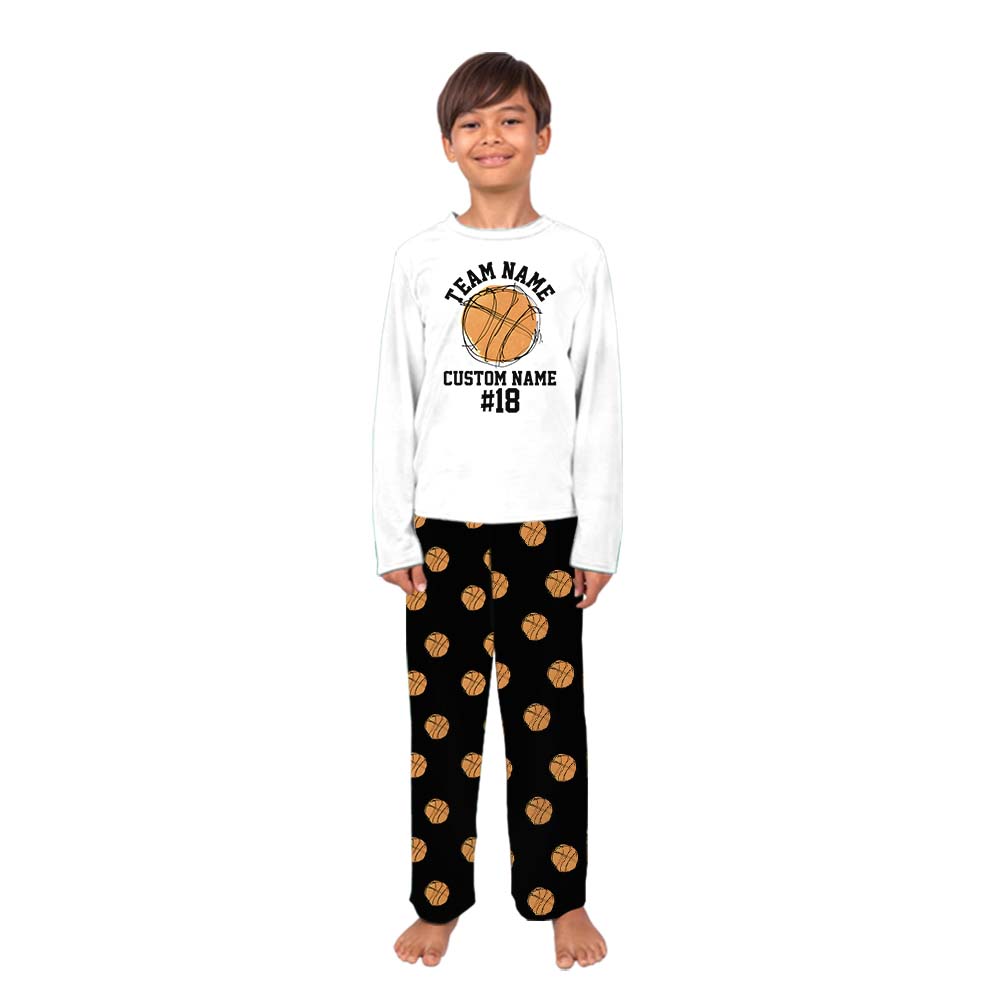 Personalized Basketball Pajamas Tops And Pants With Name Personalized Basketball Pajamas Tops And Pants With Name