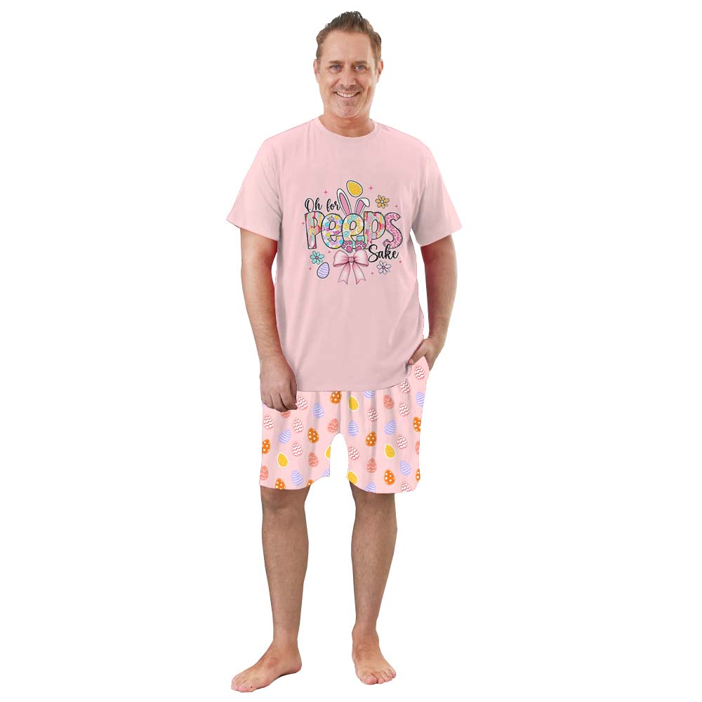 Peeps Sake Easter Pajamas Short Sets Pink Peeps Sake Easter Pajamas Short Sets Pink