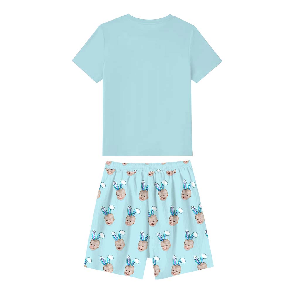 Personalized Pajamas With Faces Easter Pajamas Short Sets Personalized Pajamas With Faces Easter Pajamas Short Sets