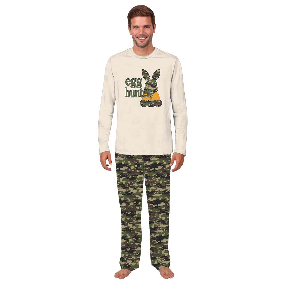 Camo Egg Hunter Easter Bunny Pajamas With Plus Size Camo Egg Hunter Easter Bunny Pajamas With Plus Size