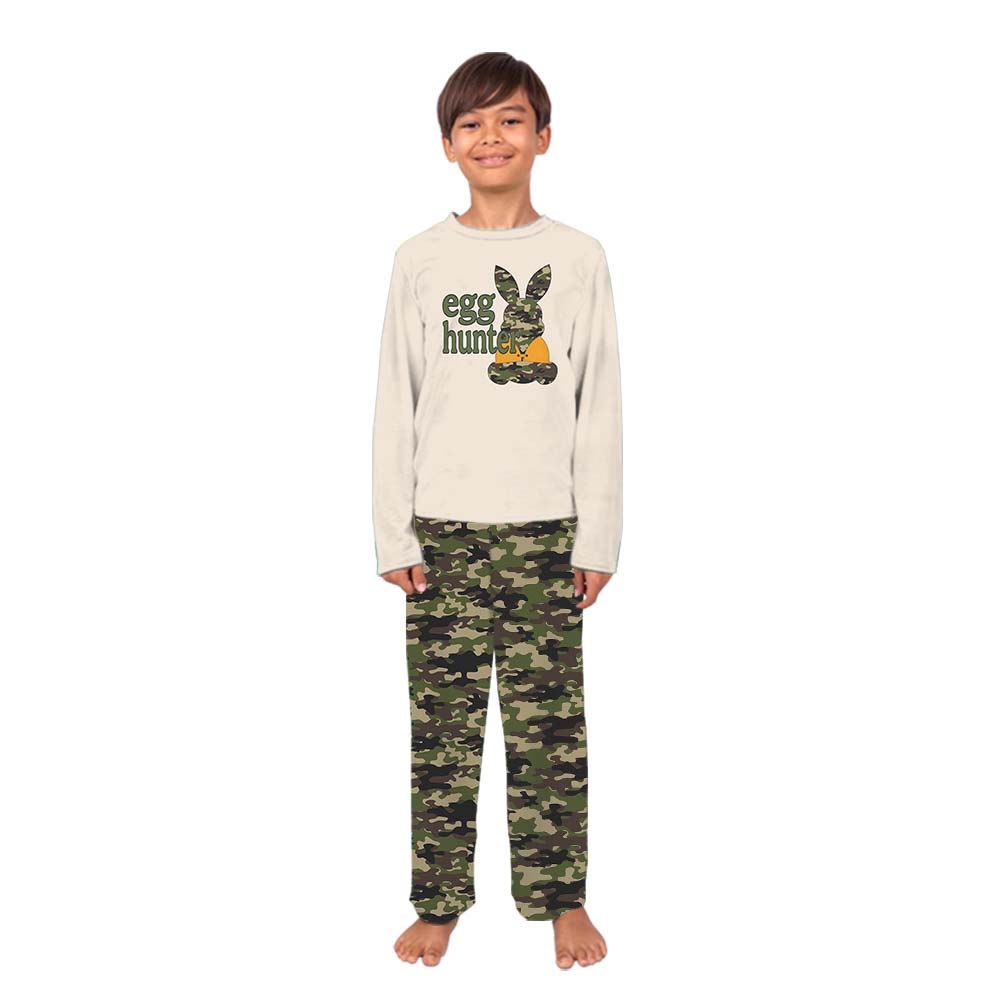 Camo Egg Hunter Easter Bunny Pajamas With Plus Size Camo Egg Hunter Easter Bunny Pajamas With Plus Size