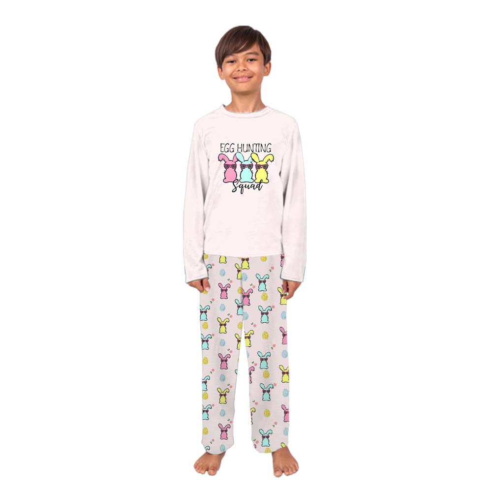 Egg Hunting Squad Family Matching Easter Pajamas Egg Hunting Squad Family Matching Easter Pajamas