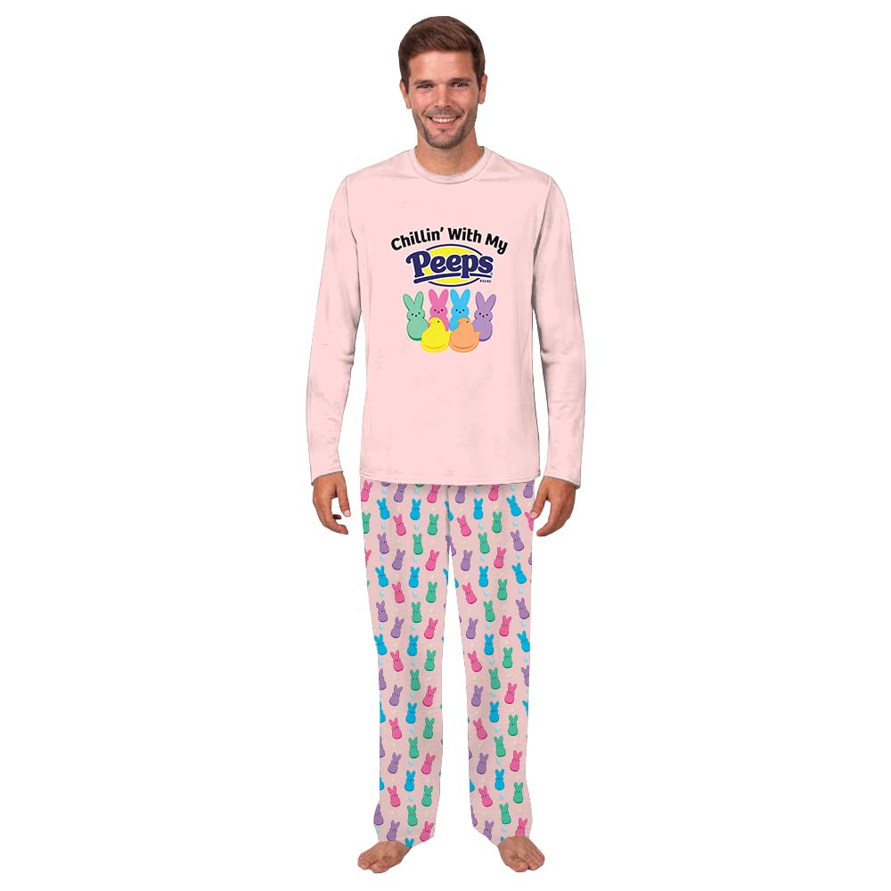 Chillin With My Peeps Plus Size Easter Pajamas For Adults Chillin With My Peeps Plus Size Easter Pajamas For Adults