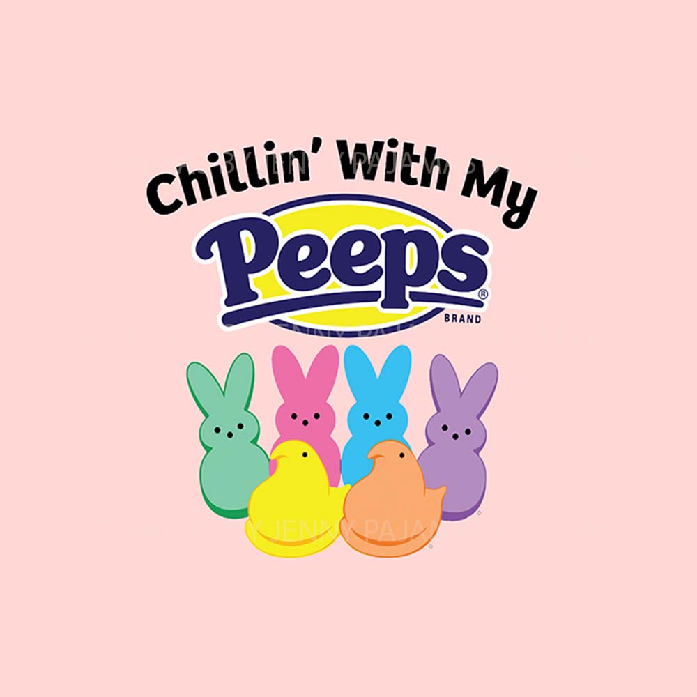 Chillin With My Peeps Plus Size Easter Pajamas For Adults Chillin With My Peeps Plus Size Easter Pajamas For Adults